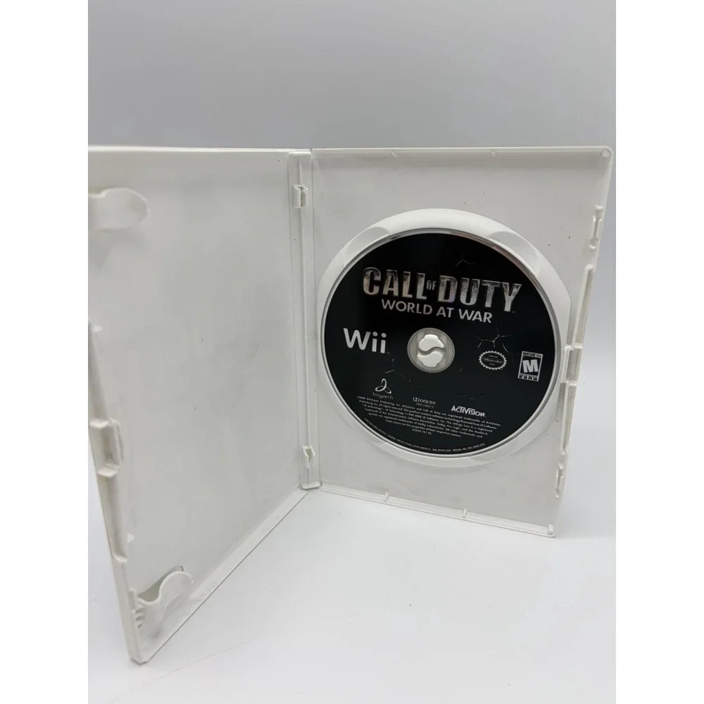Call of Duty: World at War (Nintendo Wii, 2008 Video Game Shooter) Disc + Case
